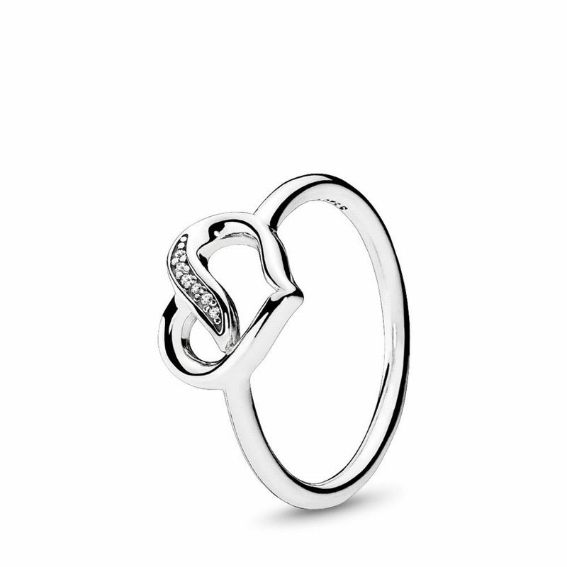 Pandora Dreams Of Love Promise Ring Ireland - Sterling Silver/Cubic Zirconia - 246815XTA